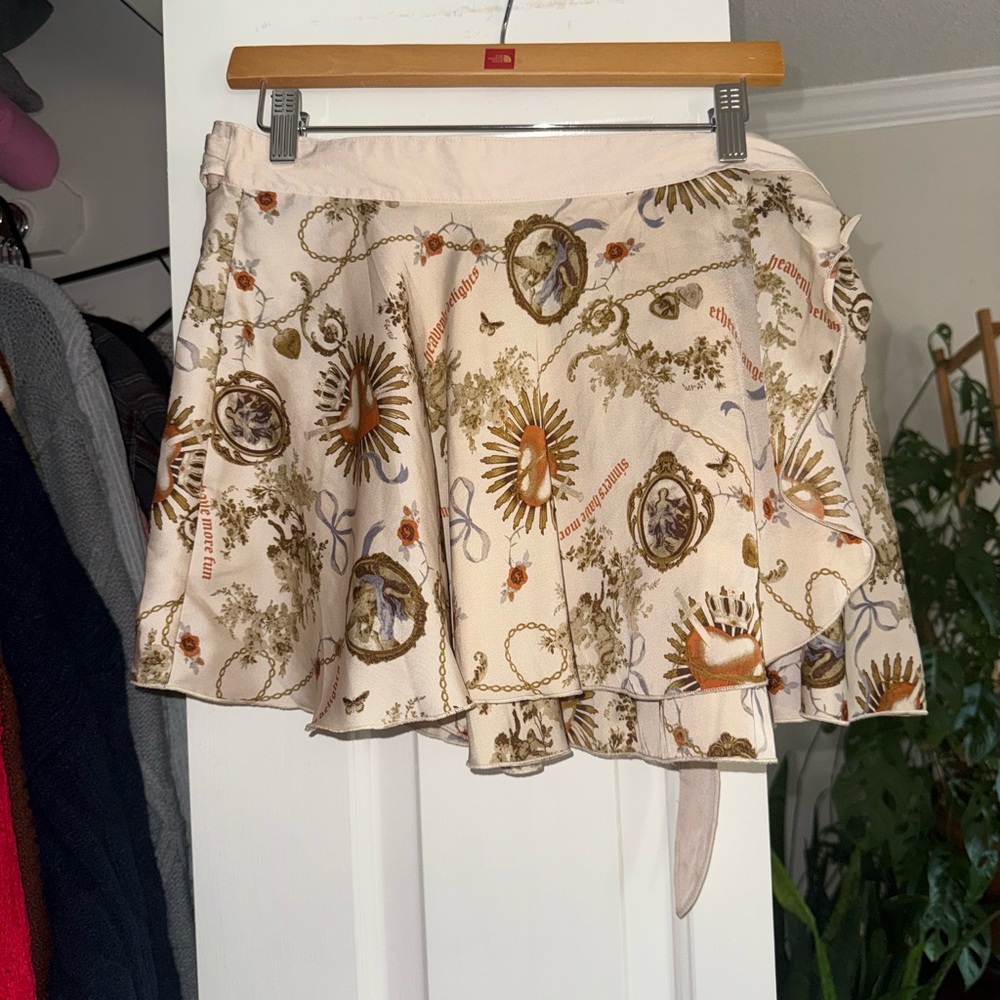 Heavenly delights mini wrap skirt